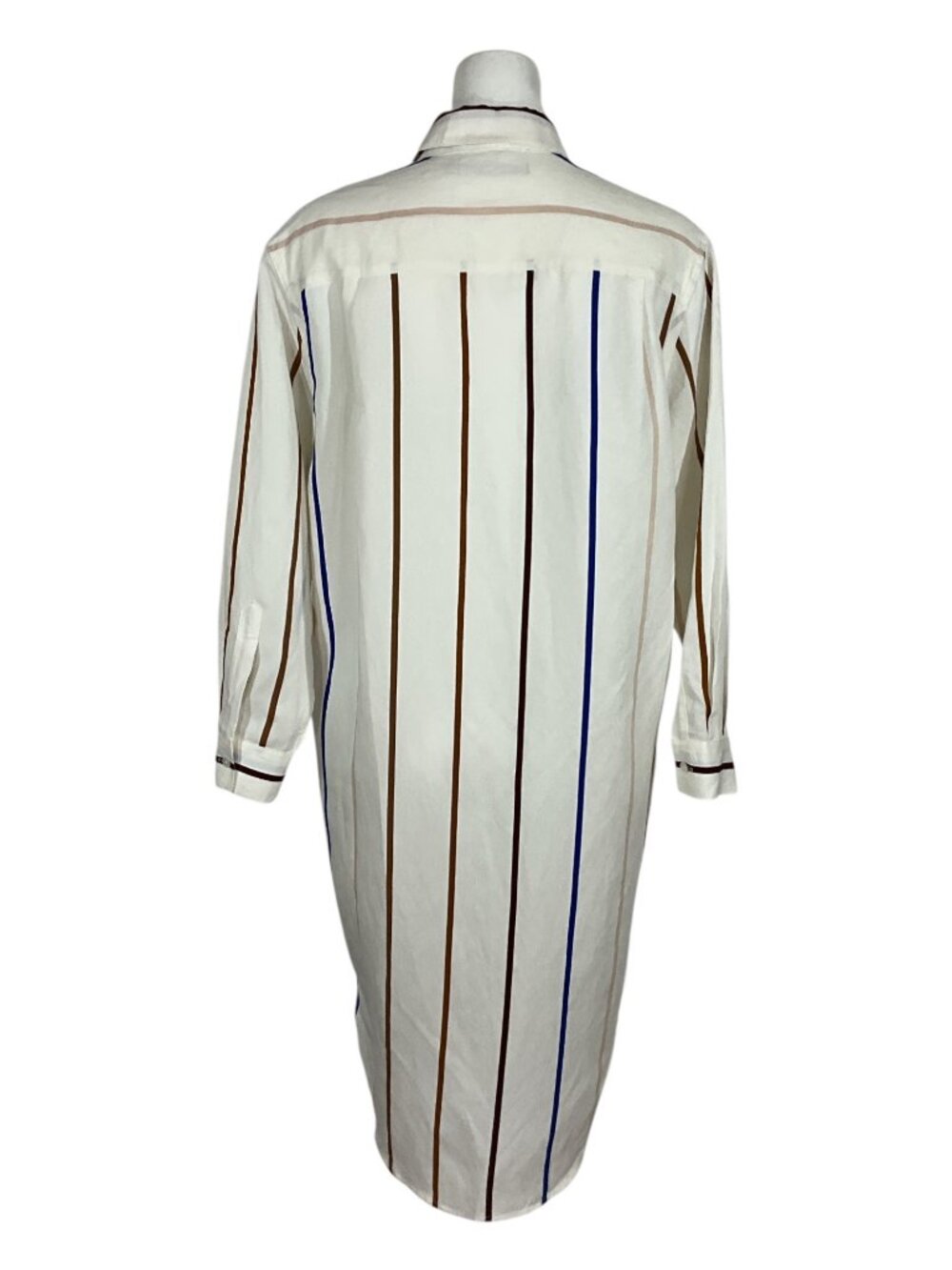 Jenni Kayne Shirt Dress XS Multi Striped Oversized Midi Long Sleeve - Picture 6 of 15